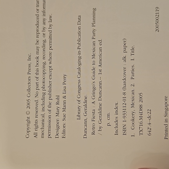 Retro Fiesta 'A Gringo's Guide to Mexican Party Planning' book Geraldine Duncan - Picture 7 of 16